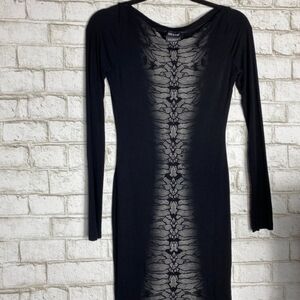 ISABEL DE PEDRO Black Bodycon Dress